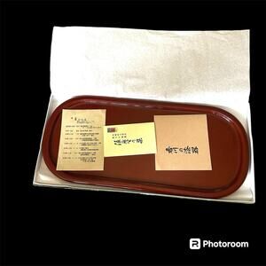 Kagawa lacquerware Goyotatsu Platter, 18” X 10” X 8”